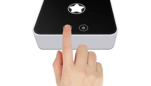 Two manual buttons for operating the White and Blue LED's.